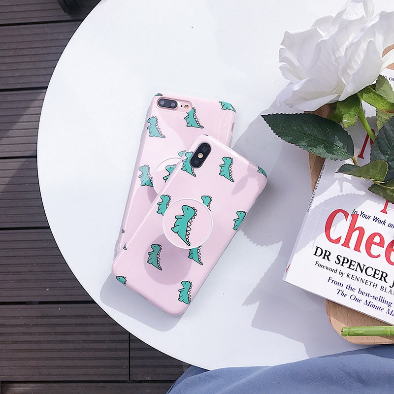 Chibi Dinosaur Case + Pop Socket