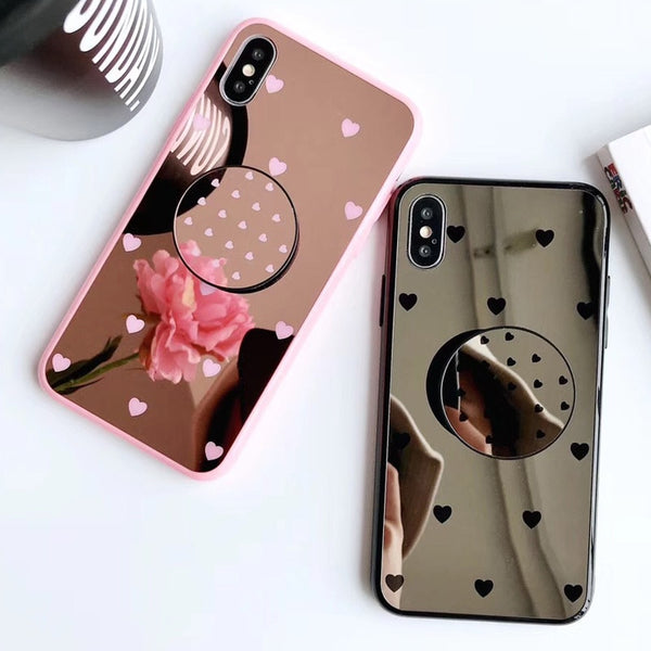 Mirror Hearts Cases + Pop Socket