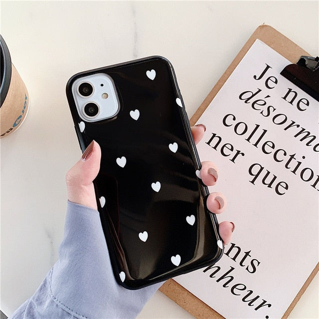 Polkadot Heart Cases + Pop Socket