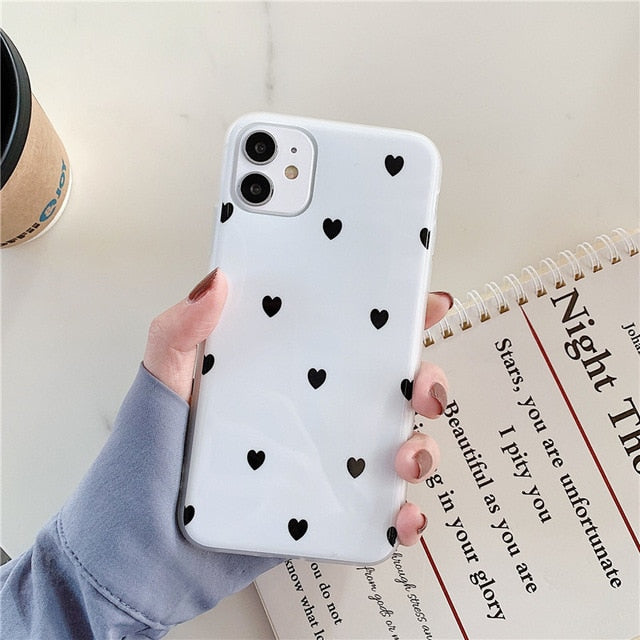 Polkadot Heart Cases + Pop Socket