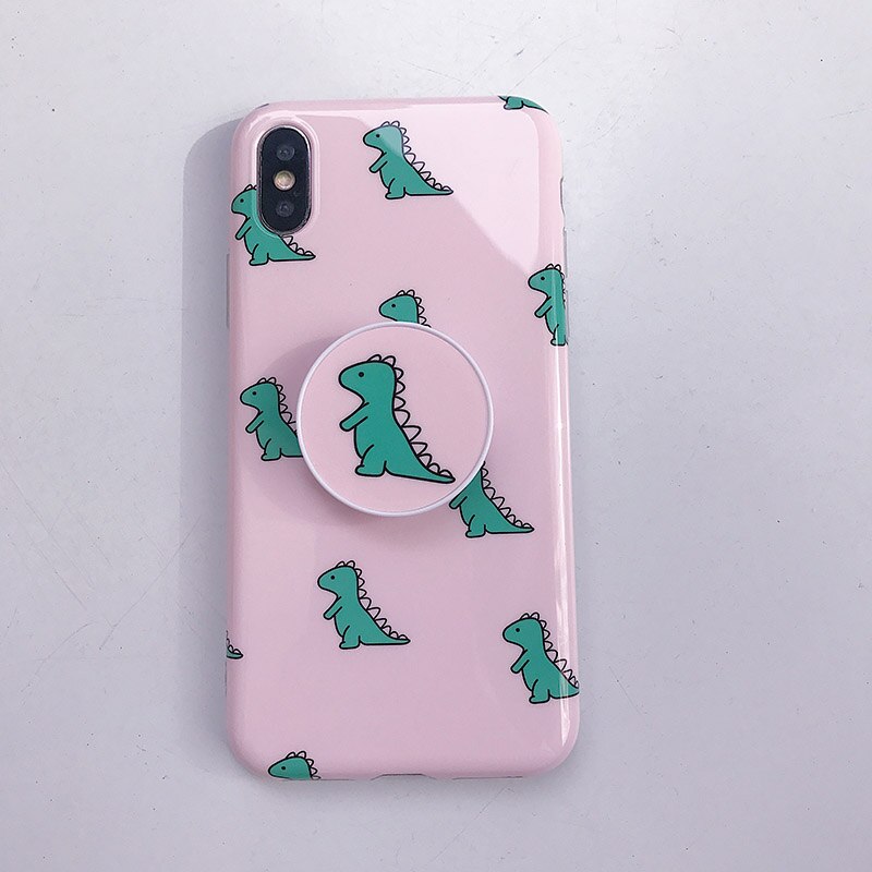 Chibi Dinosaur Case + Pop Socket