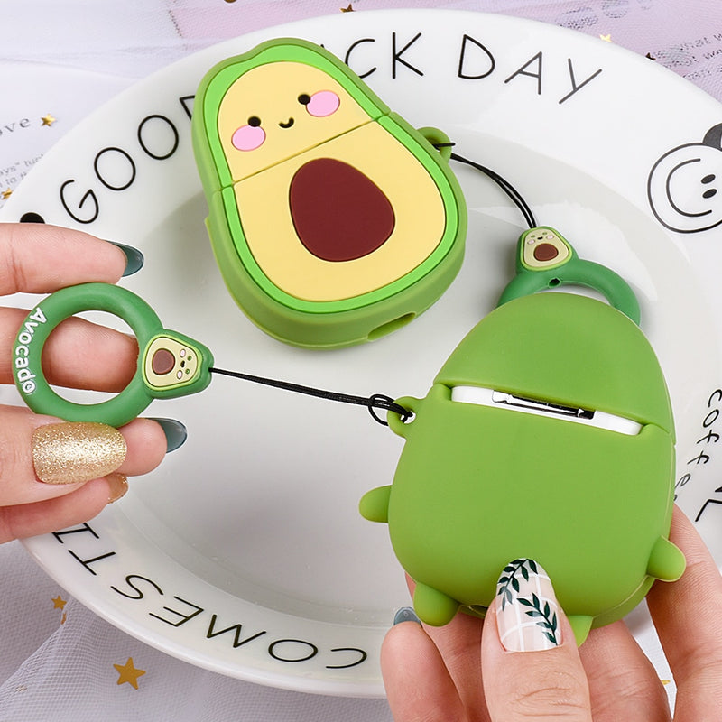 Kawaii Avocado AirPod Cases