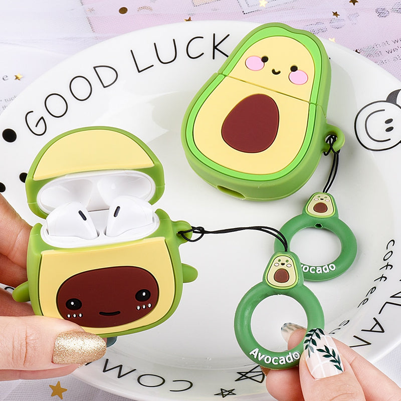 Kawaii Avocado AirPod Cases